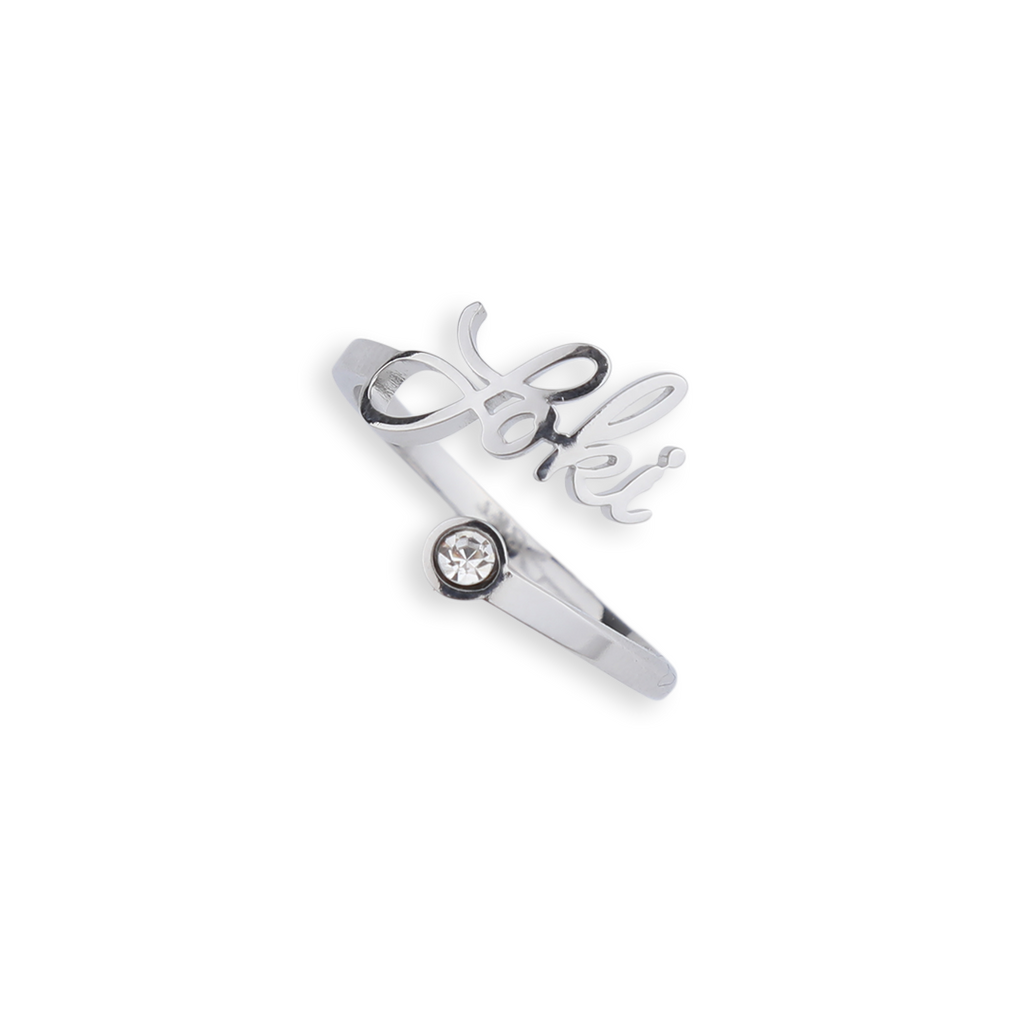 Custom Name Birthstone Ring