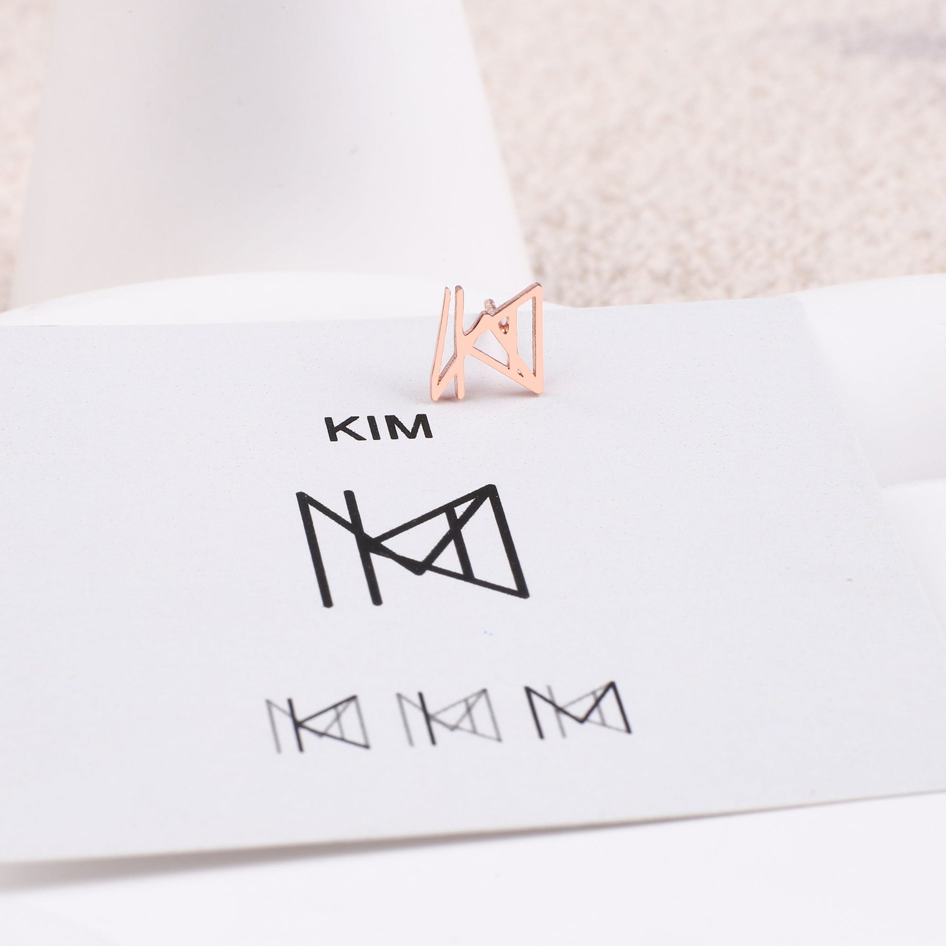 Monogram Name Earrings