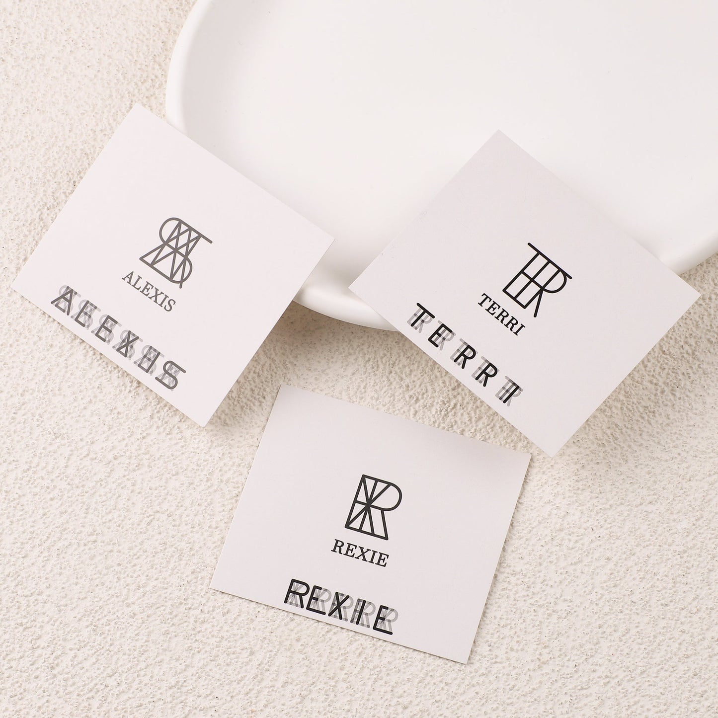 Monogram Name Ring