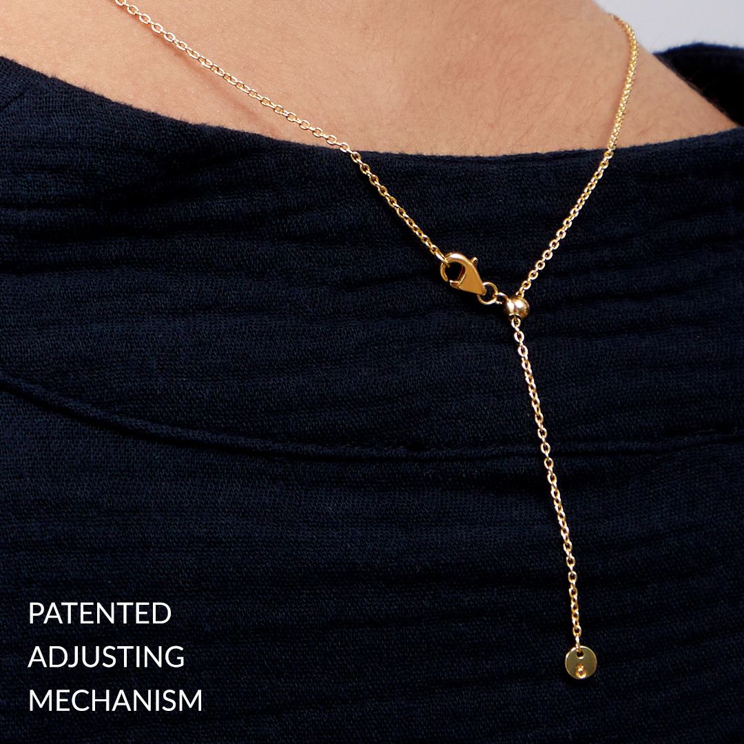 Italian Milano Sterling Silver Adjustable Chain Necklace