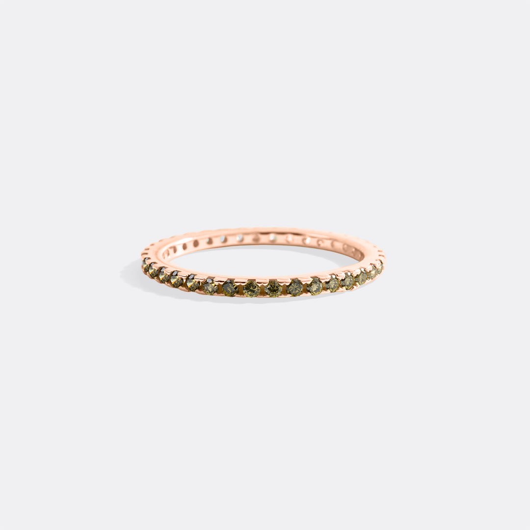 August Birthstone Eternity Stacking Ring