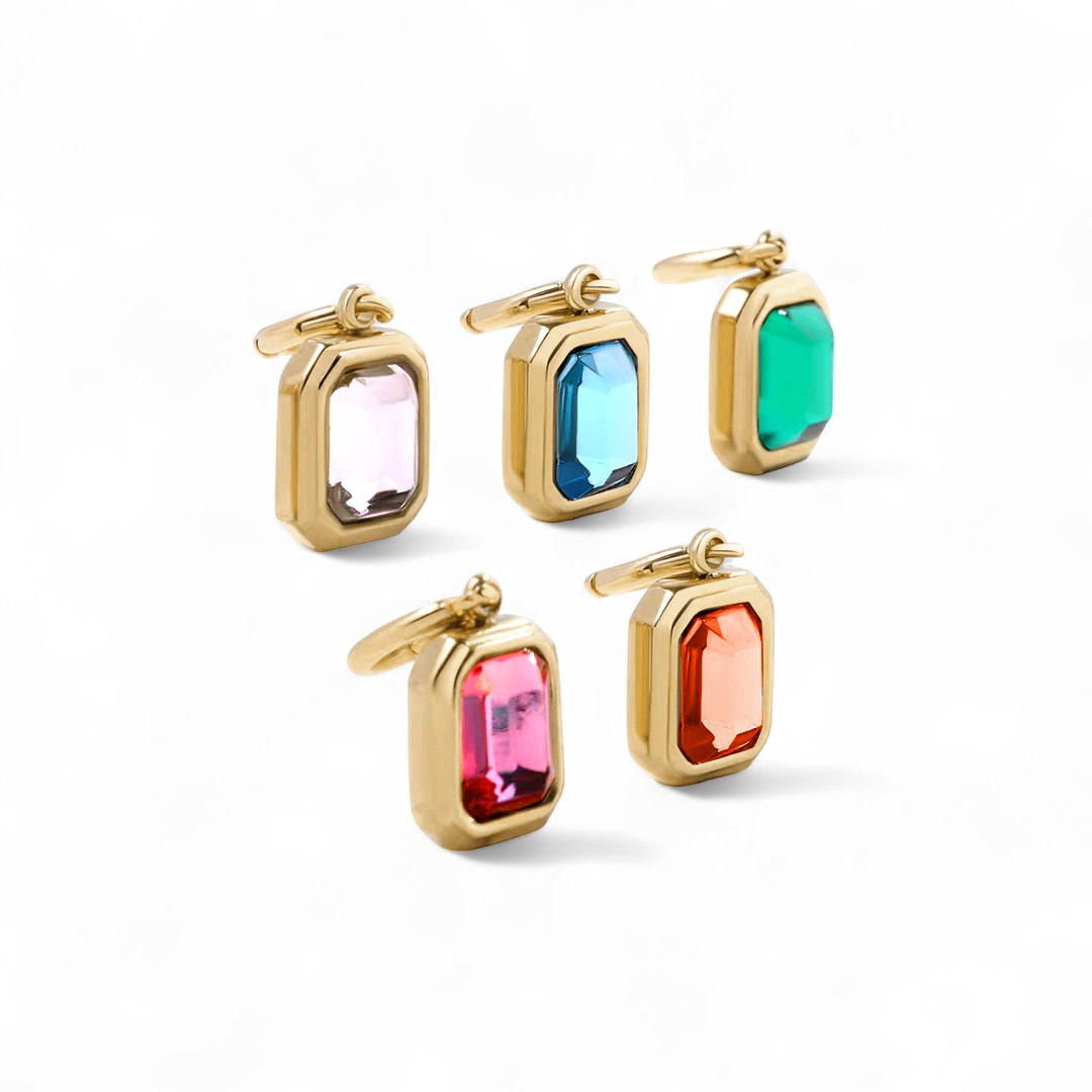 Baguette Birthstone Charm