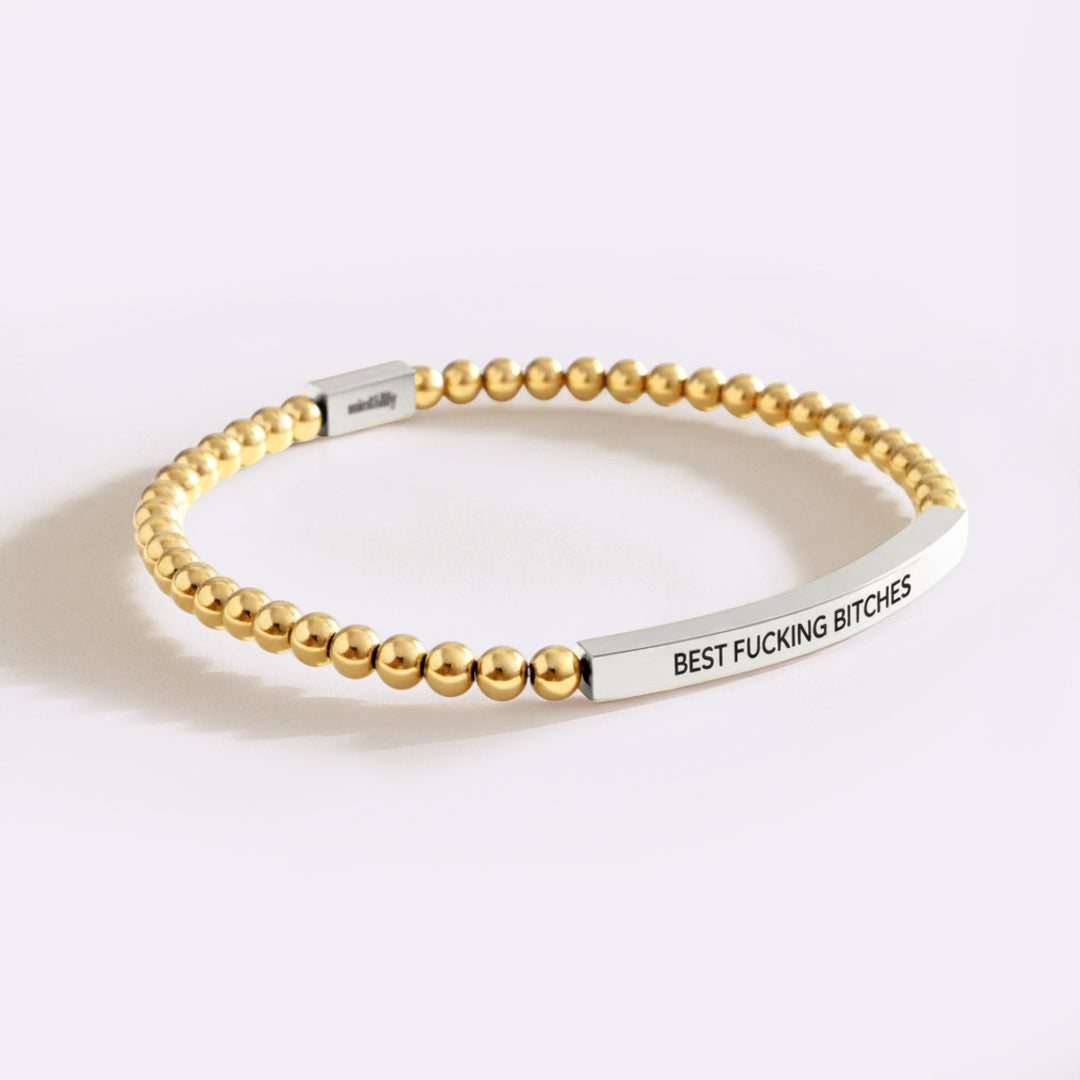 Best Fucking Bitches Beaded Inspire Bracelet