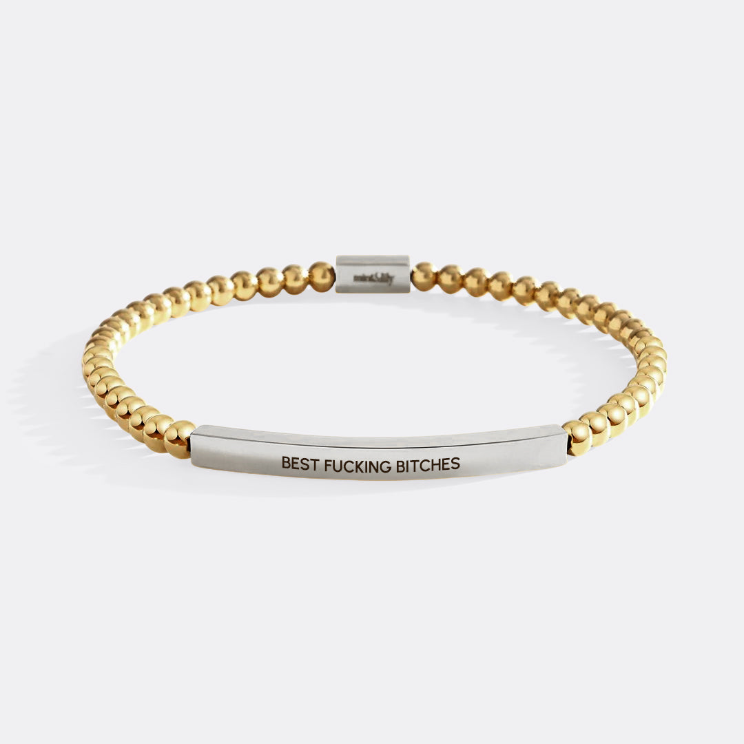 Best Fucking Bitches Beaded Inspire Bracelet