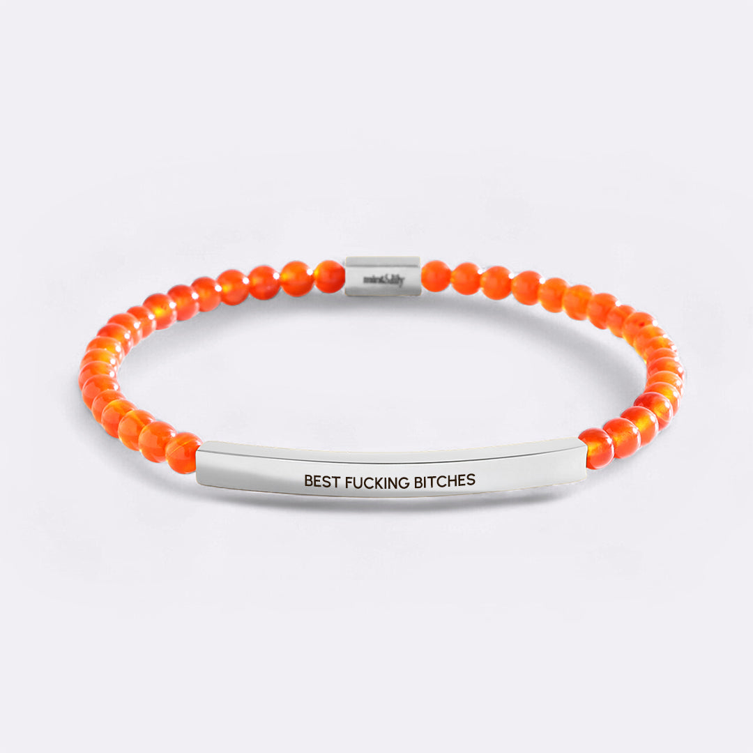 Best Fucking Bitches Beaded Inspire Bracelet
