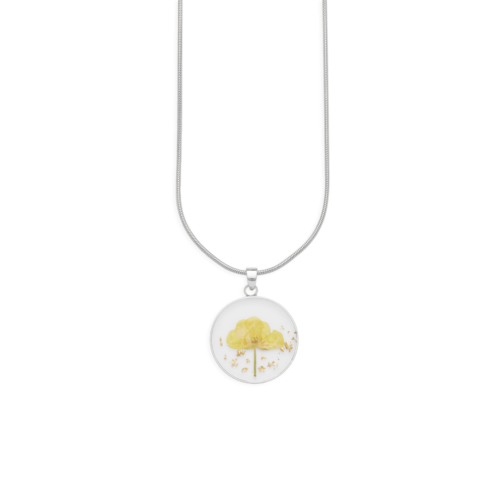 Pressed Birth Flower Necklace