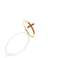 Birthstone Cross Ring