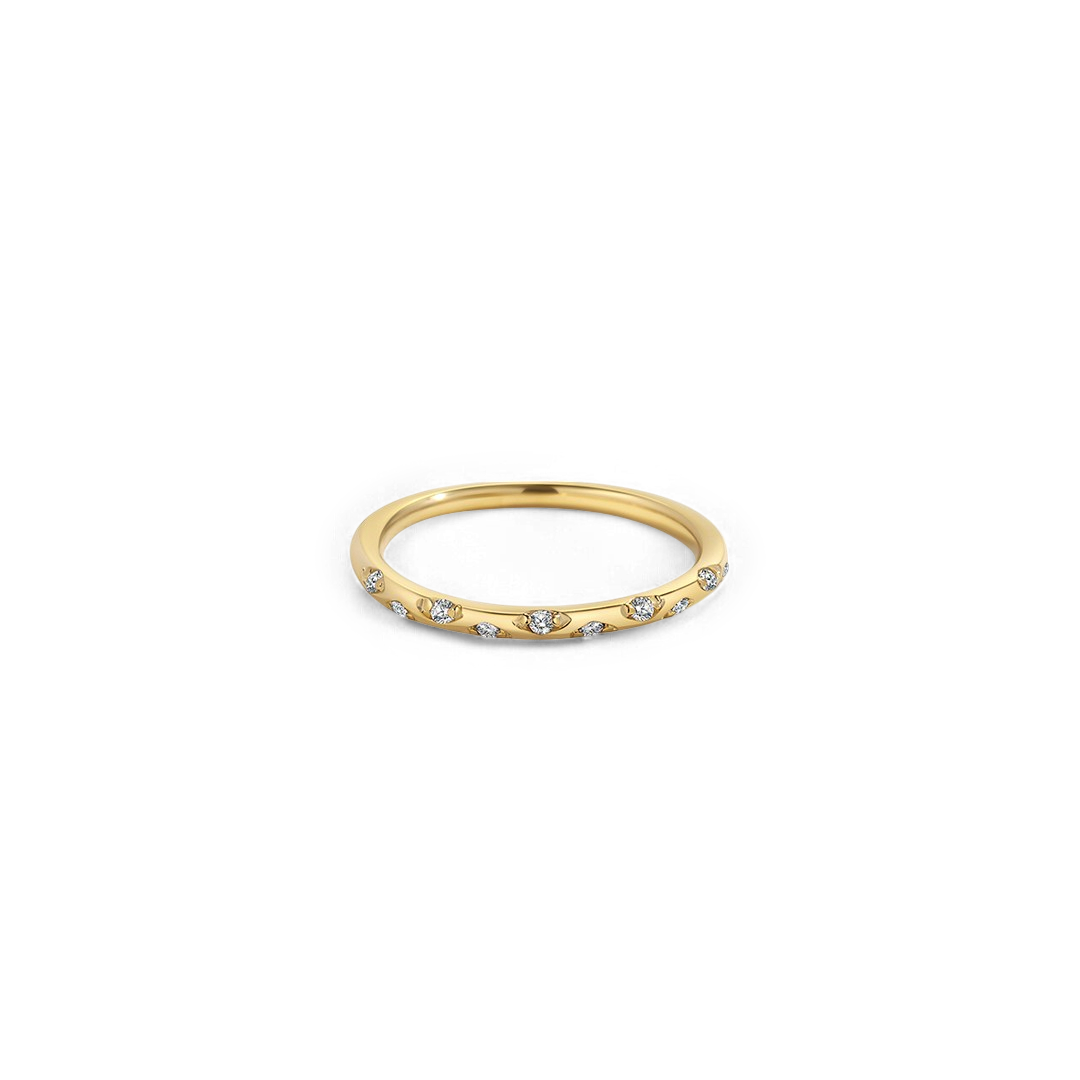 Dainty Constellation Birthstone Ring