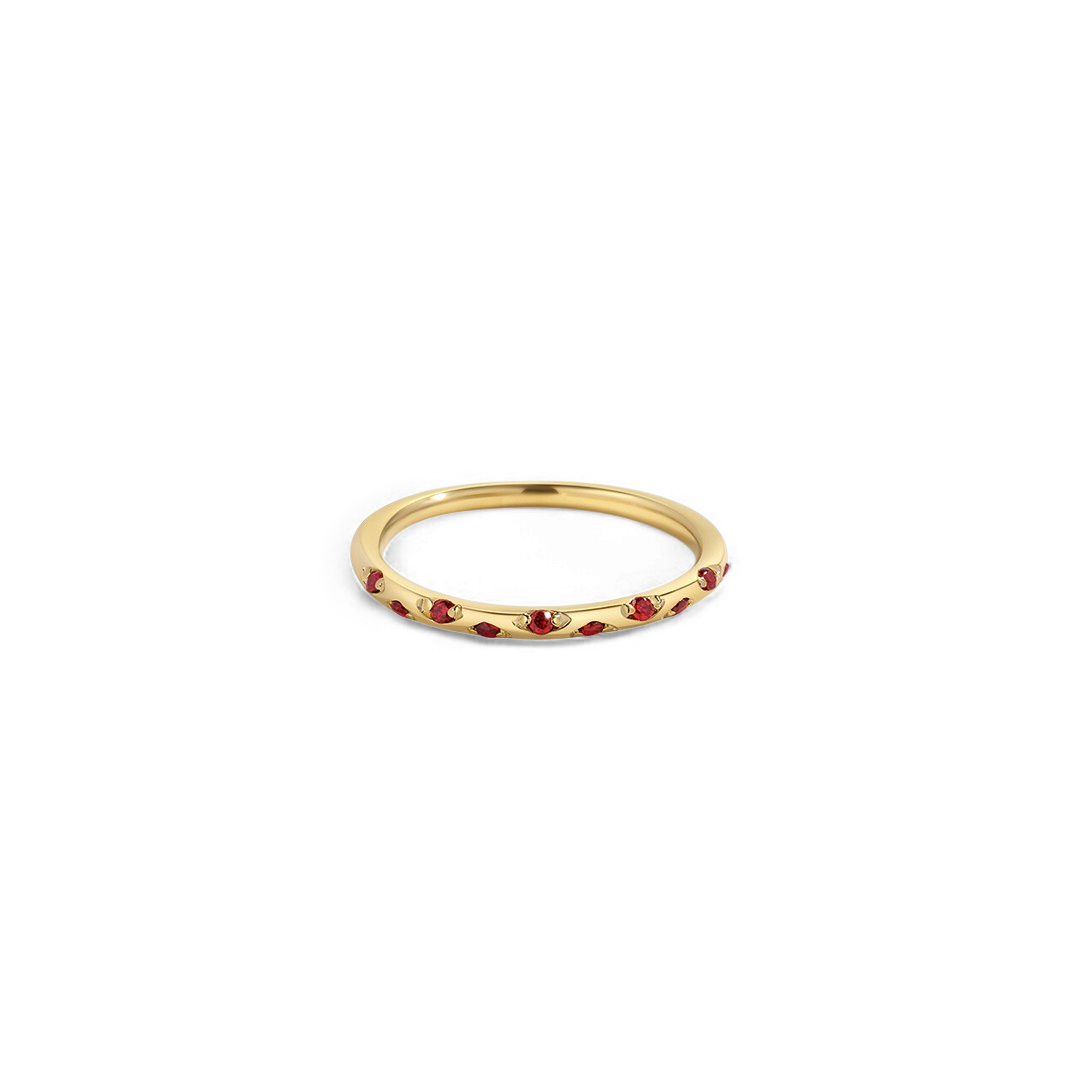 Dainty Constellation Birthstone Ring