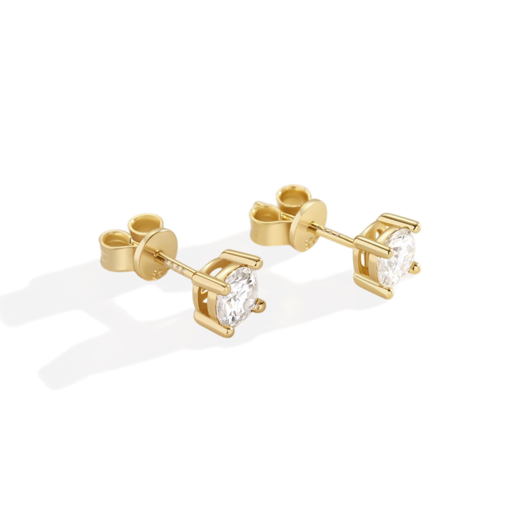 Classic Diamond Stud Earrings