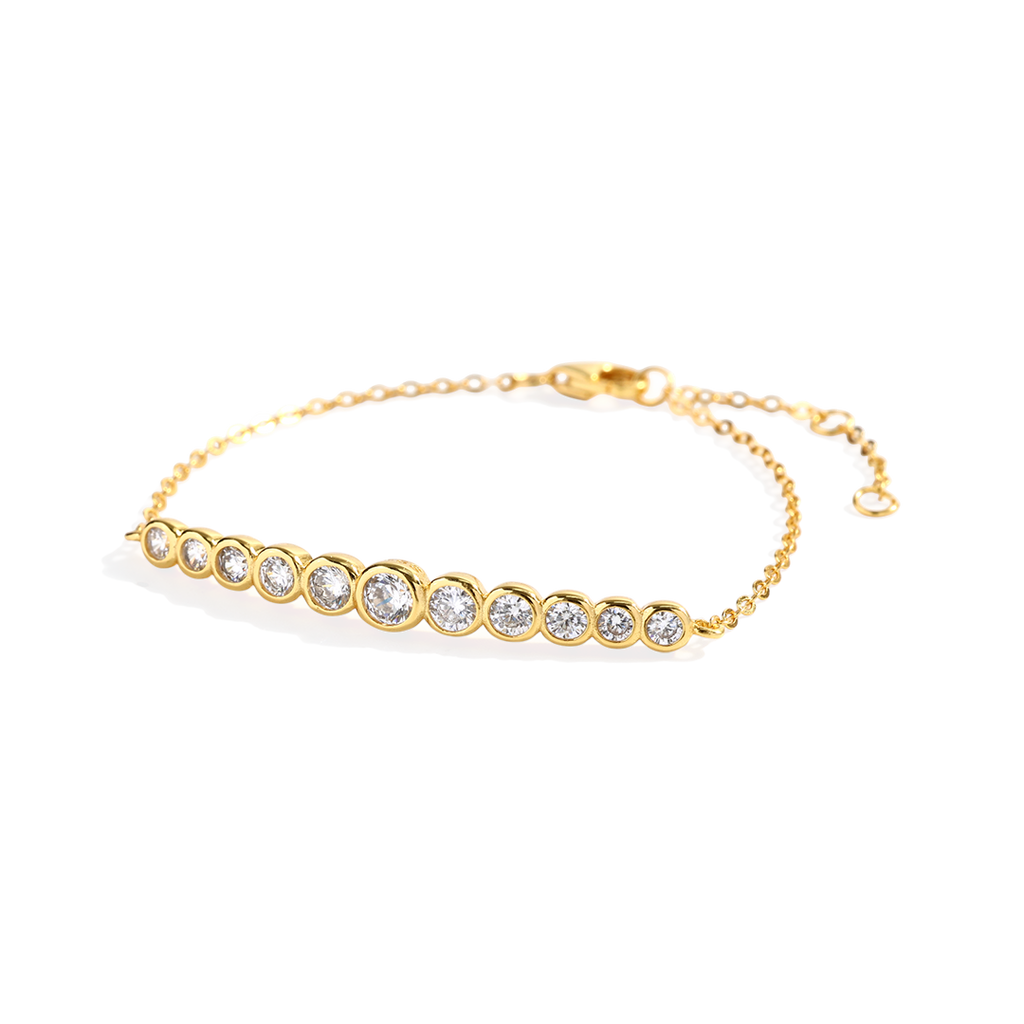 Graduated Bezel Bracelet