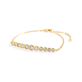 Graduated Bezel Bracelet