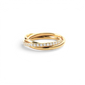 Crystal Interlocking Fidget Ring