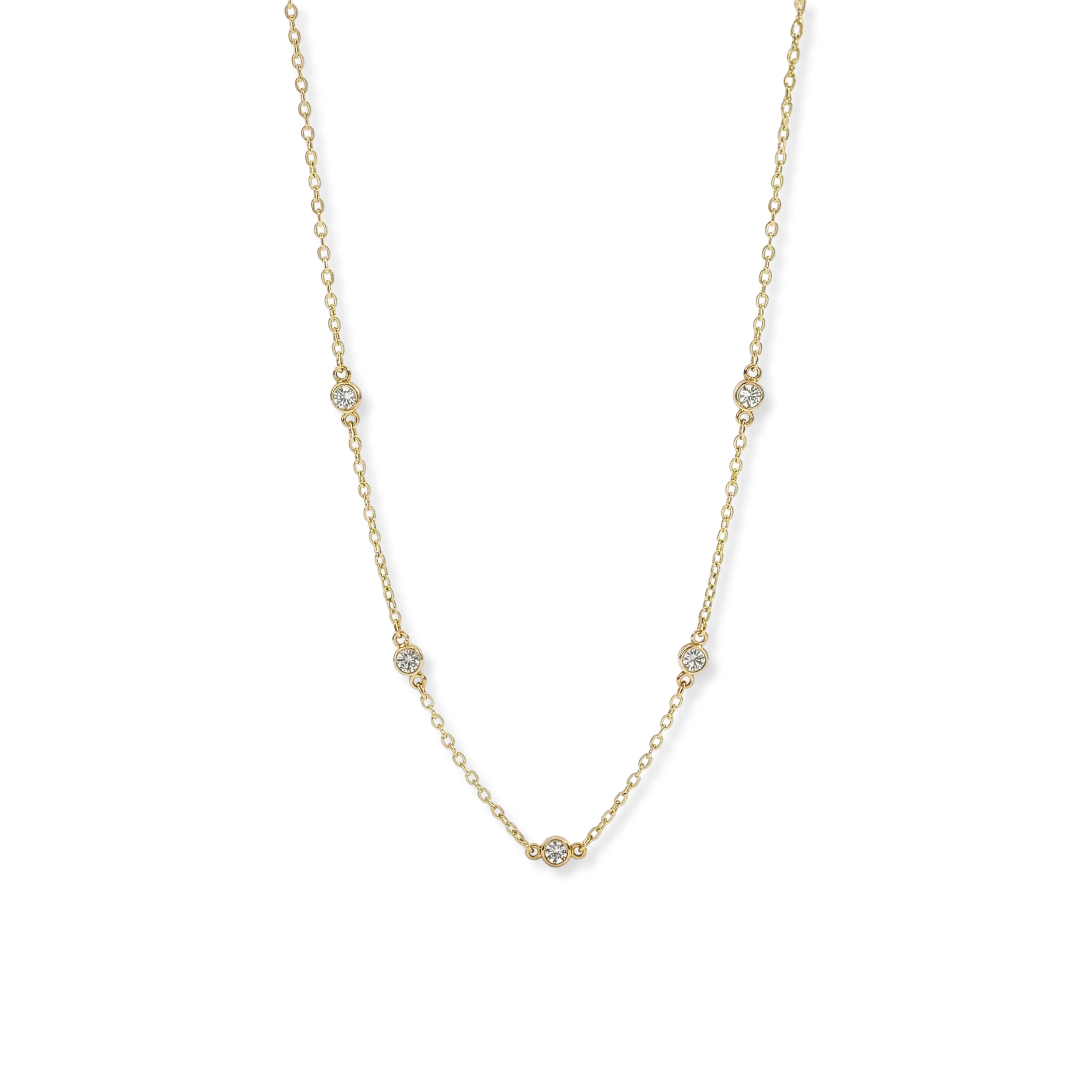 Dainty Crystal Station Necklace
