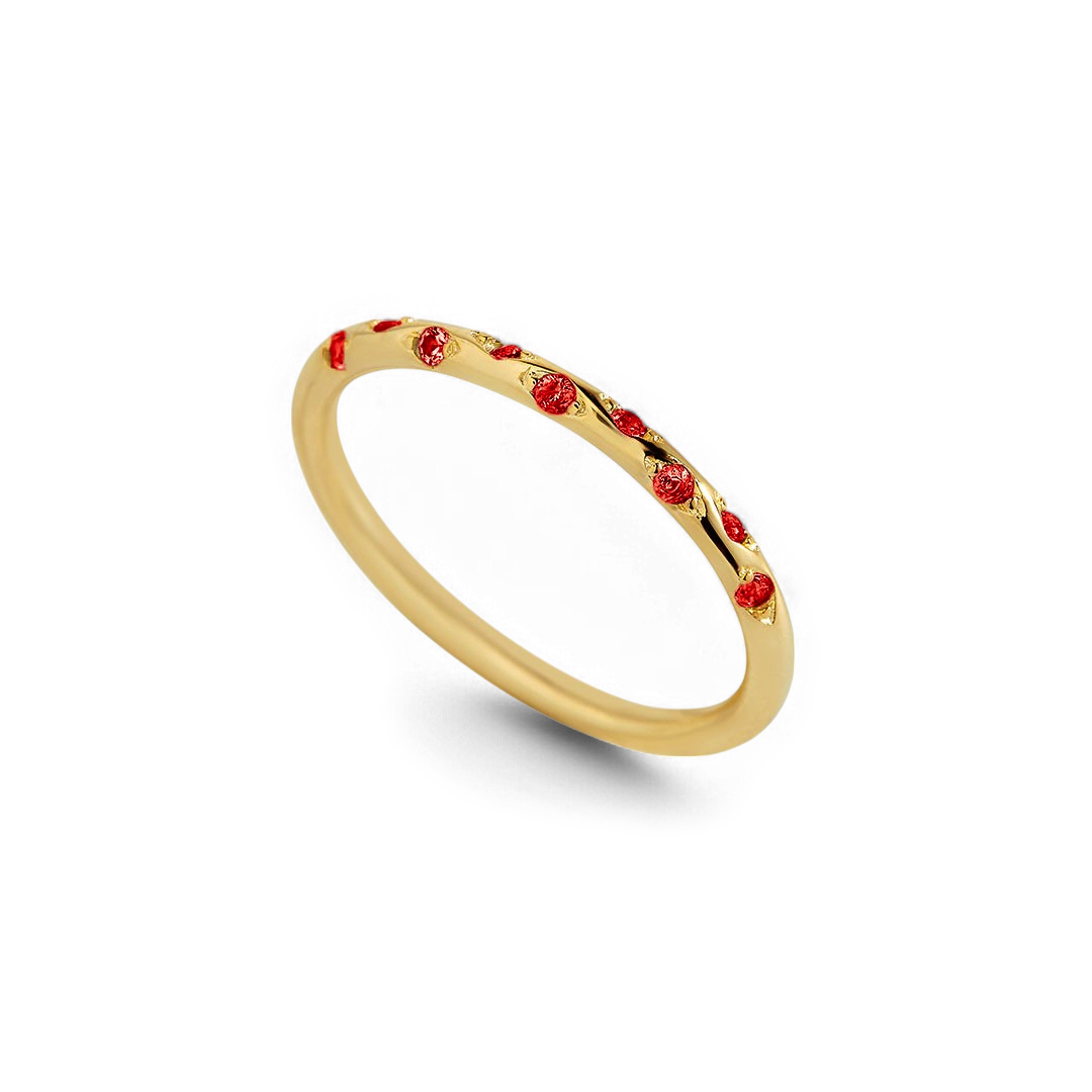 Dainty Constellation Birthstone Ring