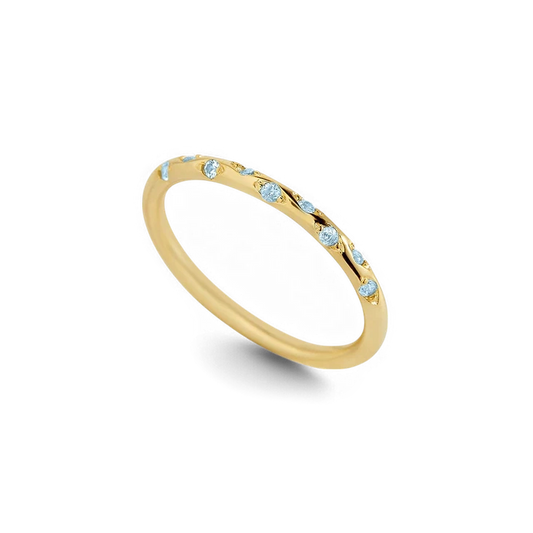 Dainty Constellation Birthstone Ring