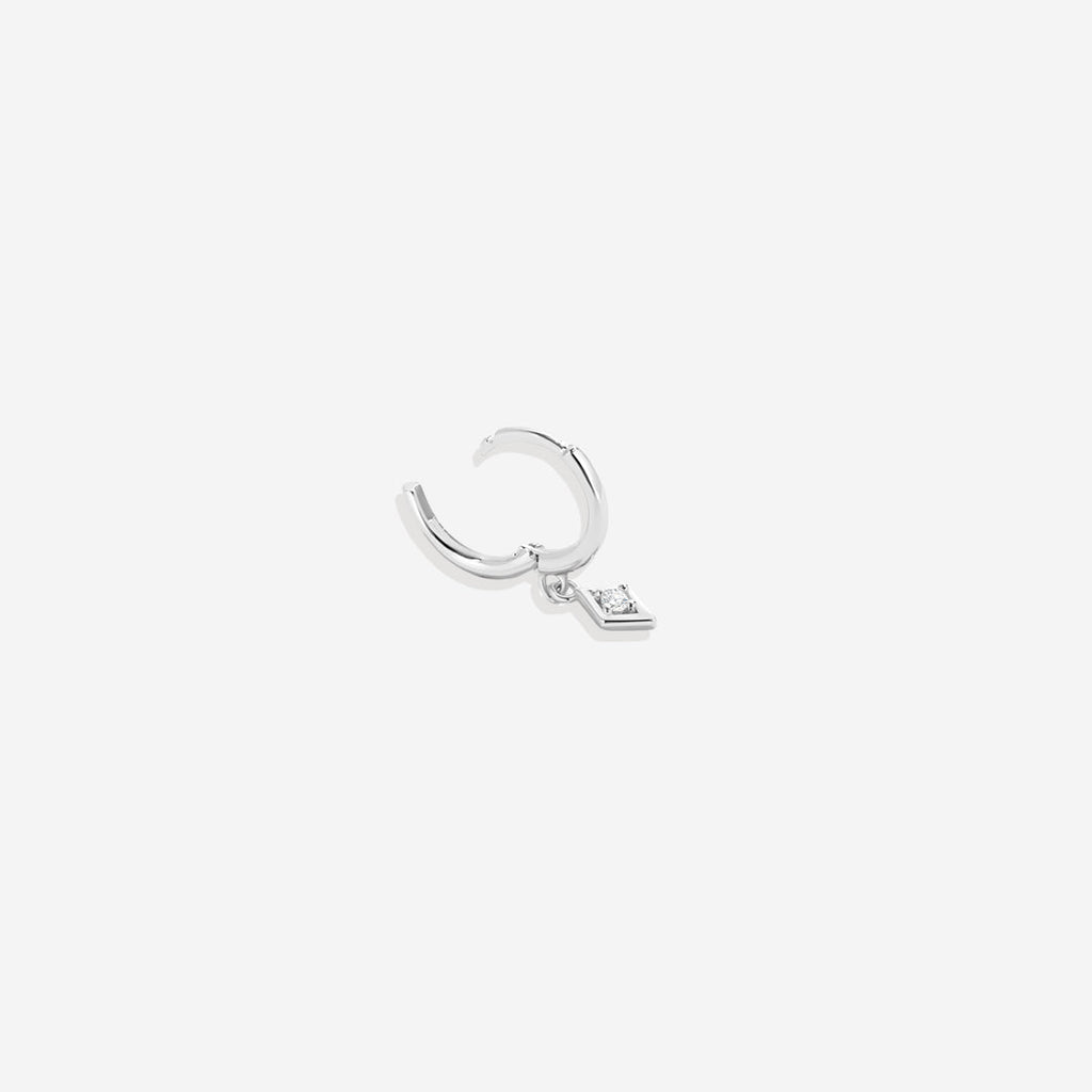 Dainty Diamond Charm Earrings