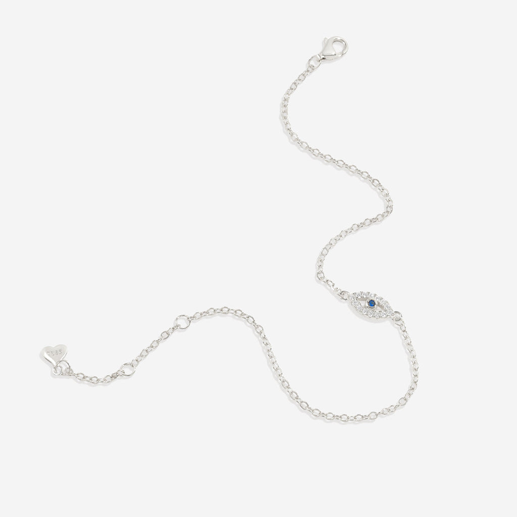Dainty Evil Eye Charm Bracelet