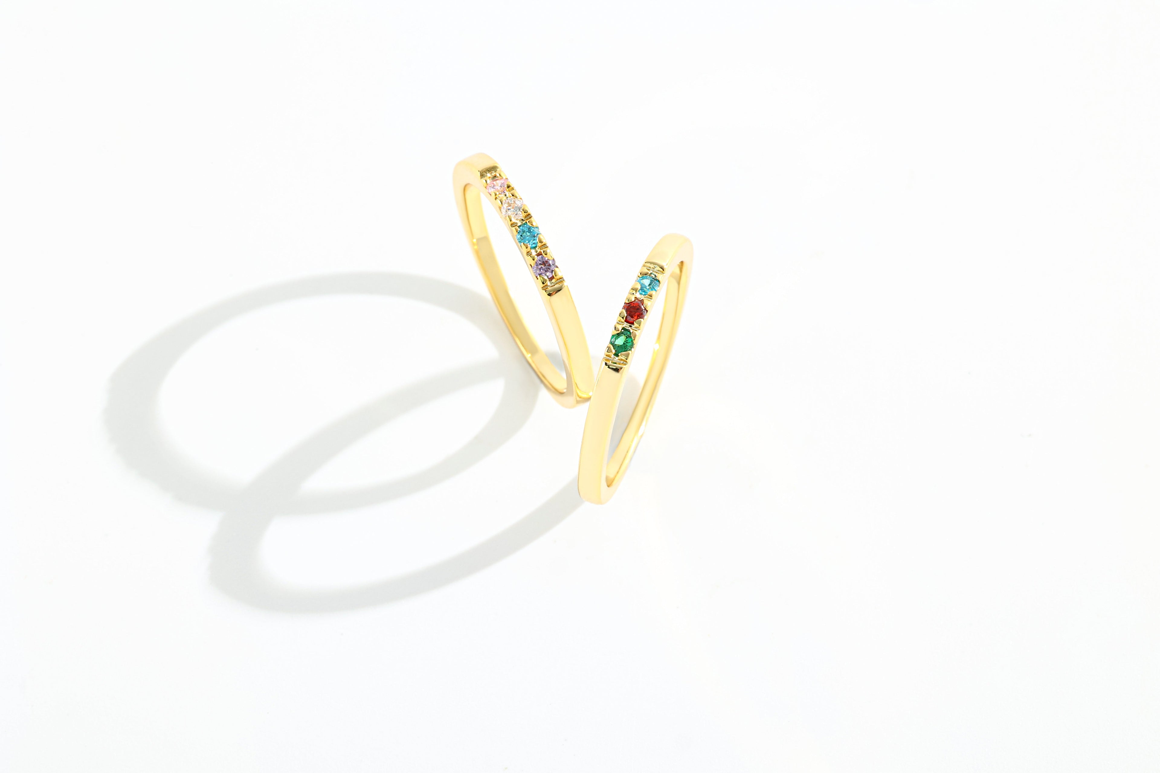 Dainty Stackable Birthstone Ring