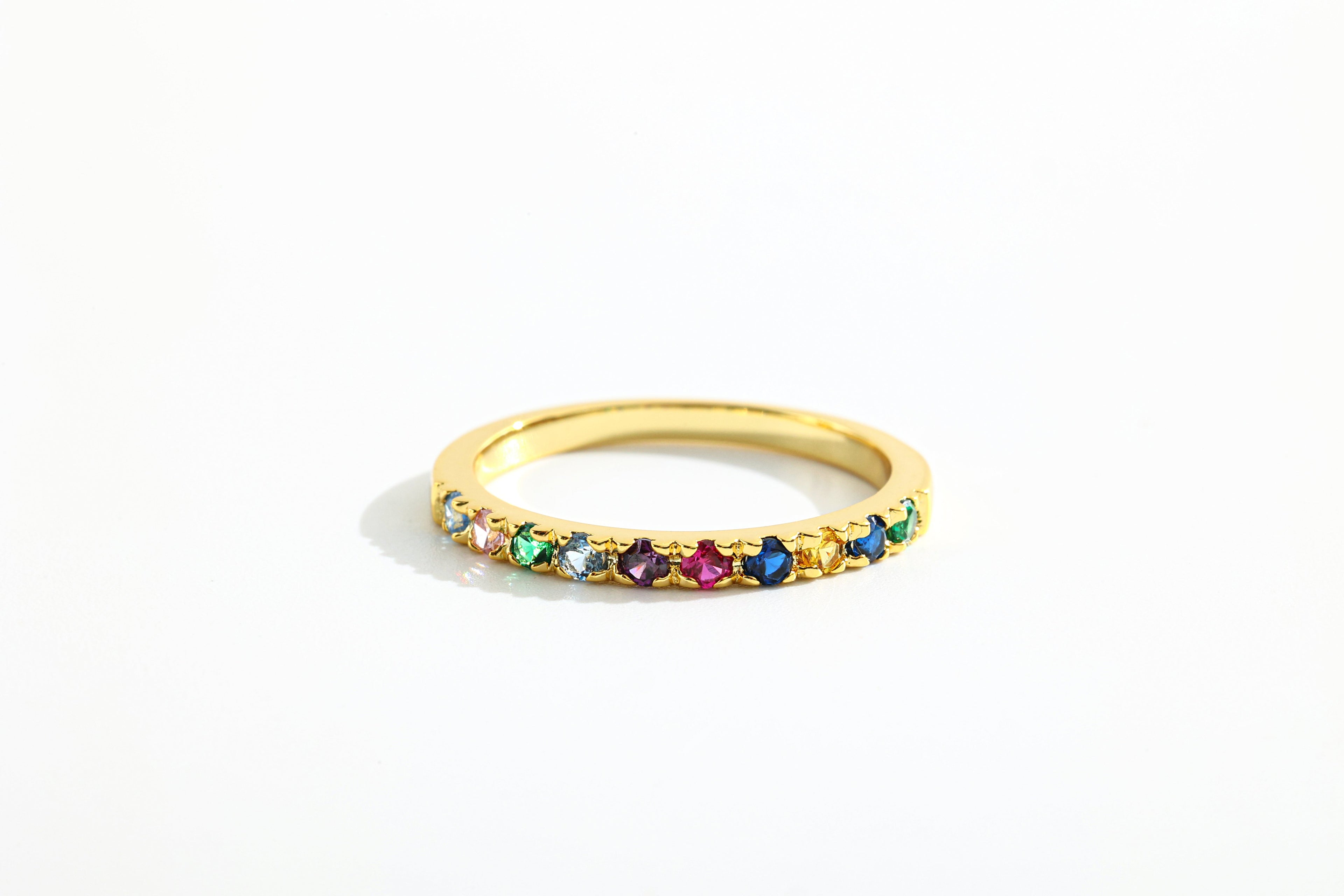 Dainty Stackable Birthstone Ring