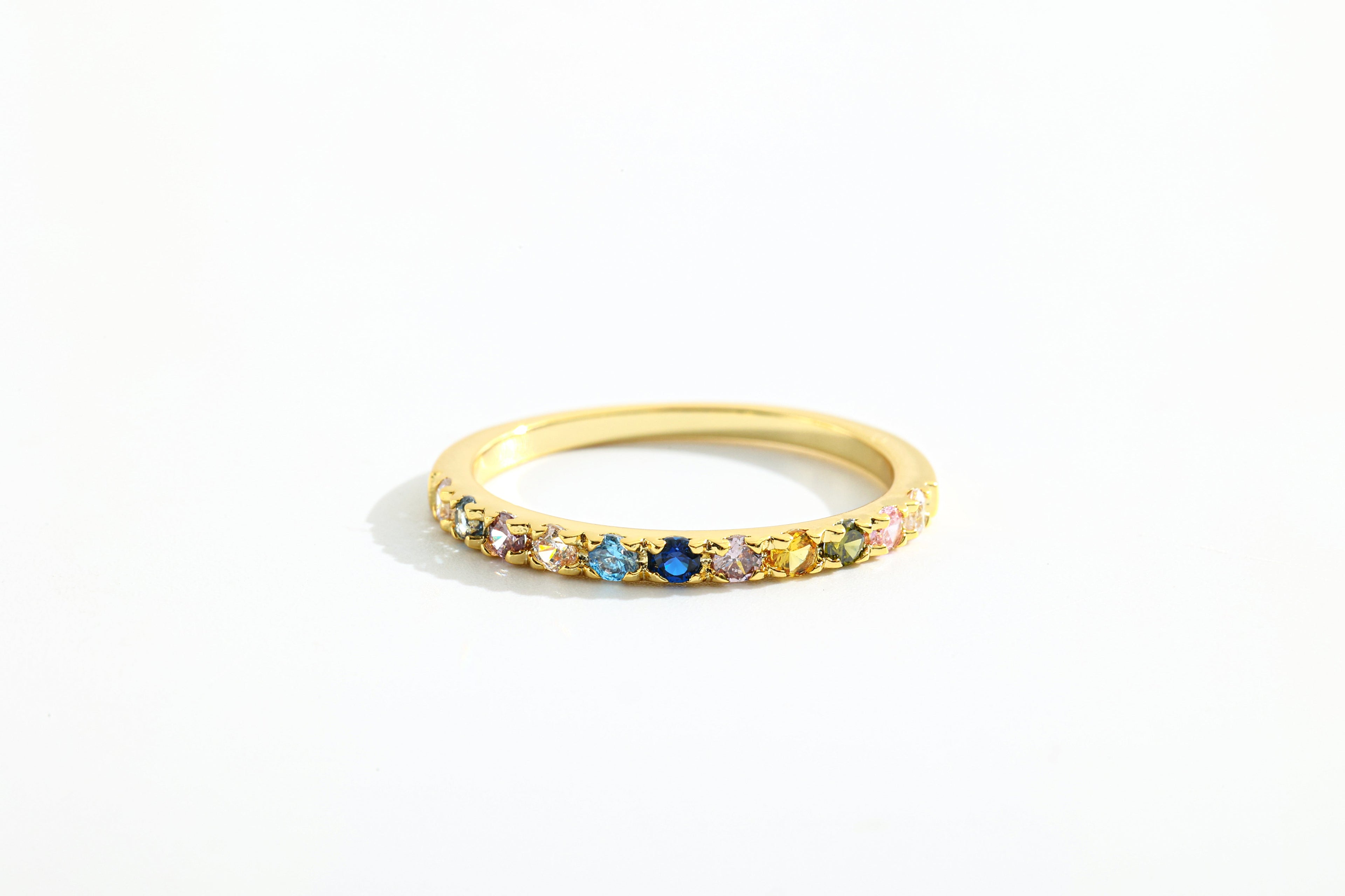 Dainty Stackable Birthstone Ring