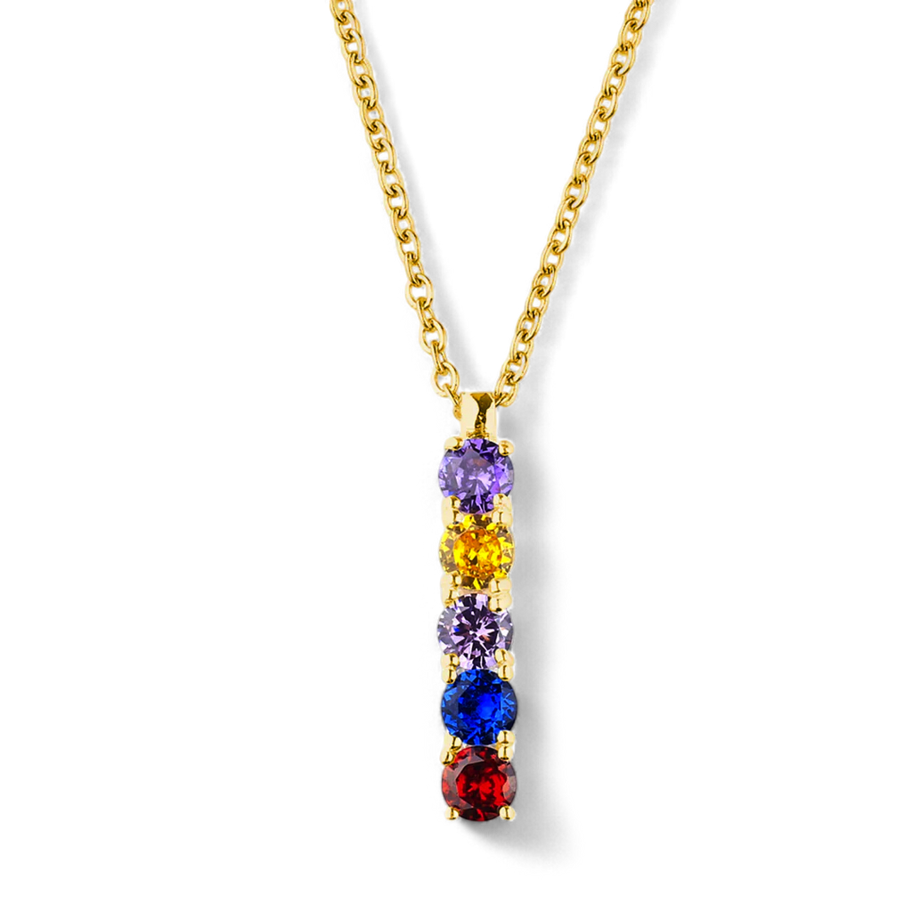 Family Birthstone Necklace