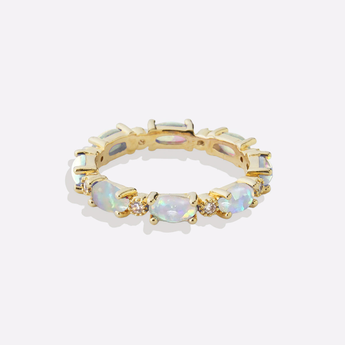Eternity Fire Opal Ring