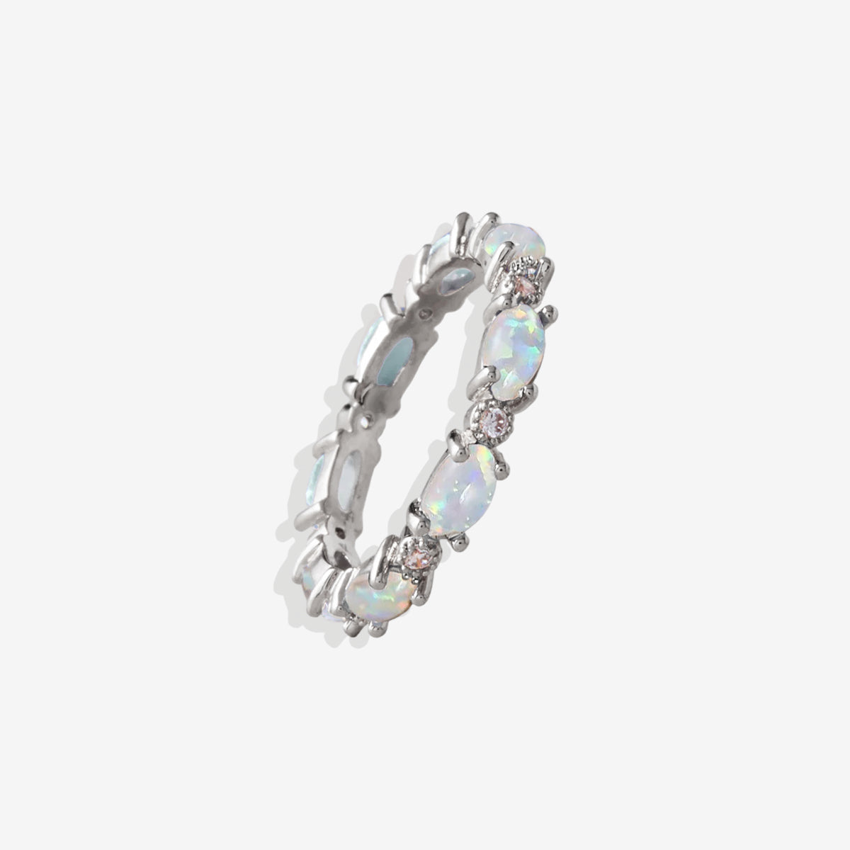 Eternity Fire Opal Ring
