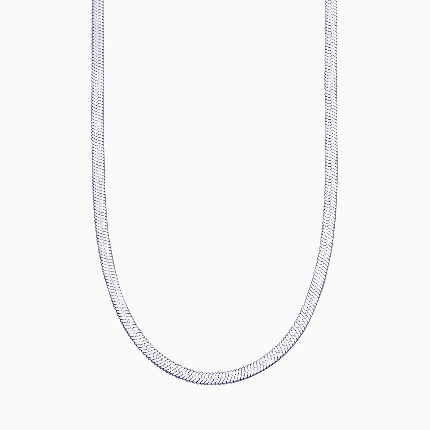 Herringbone Gold Chain Necklace