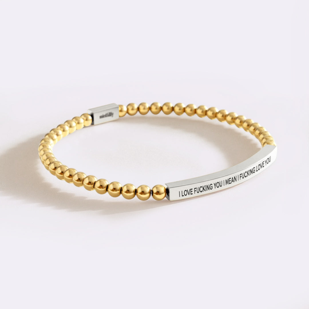 I Love Fucking You I Mean I Fucking Love you Beaded Inspire Bracelet