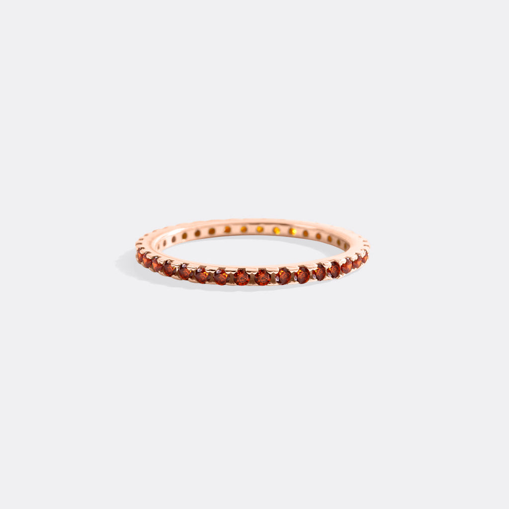 January Birthstone Eternity Stacking Ring