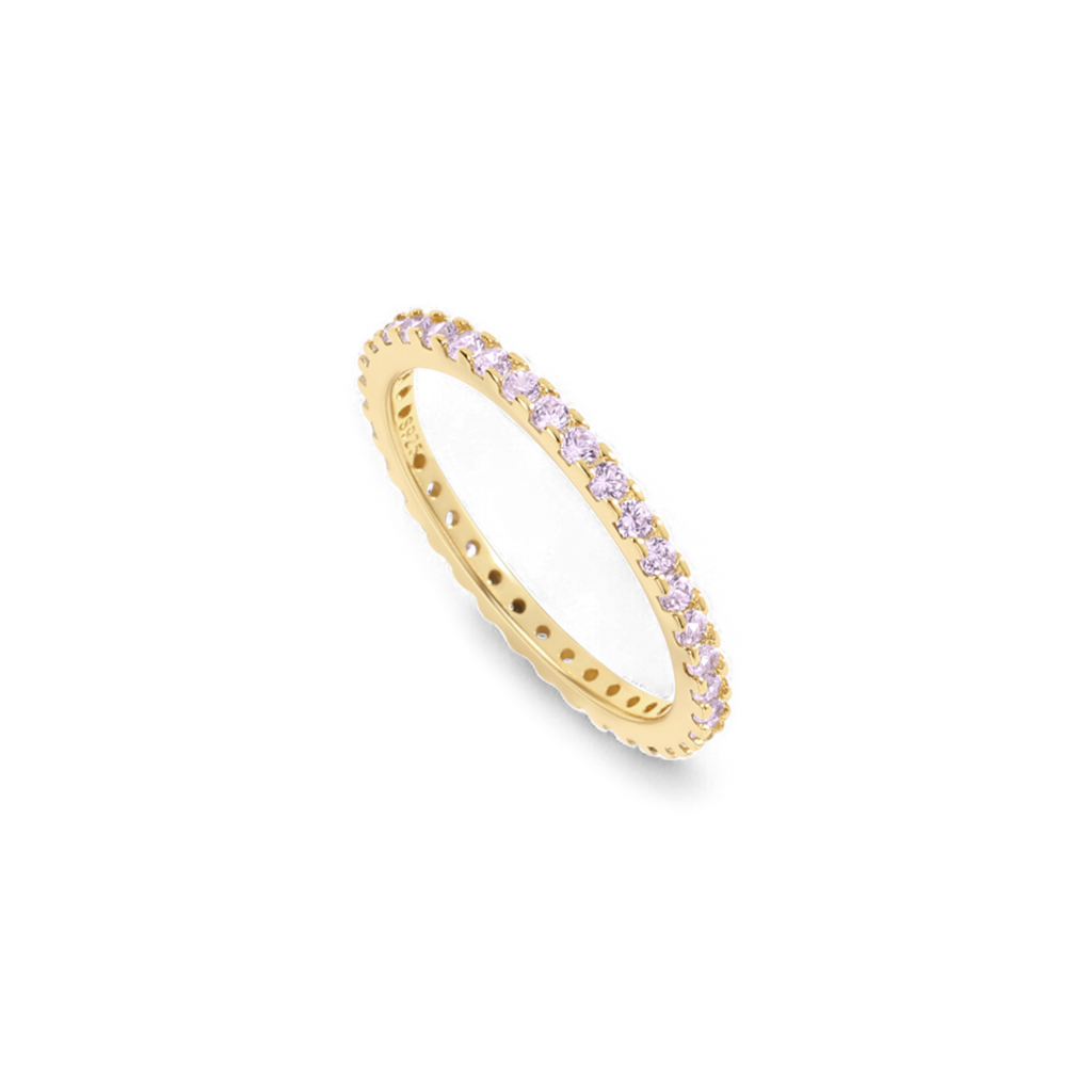 June Birthstone Eternity Stacking Ring