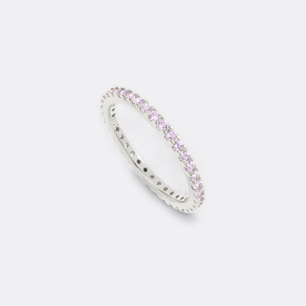 June Birthstone Eternity Stacking Ring