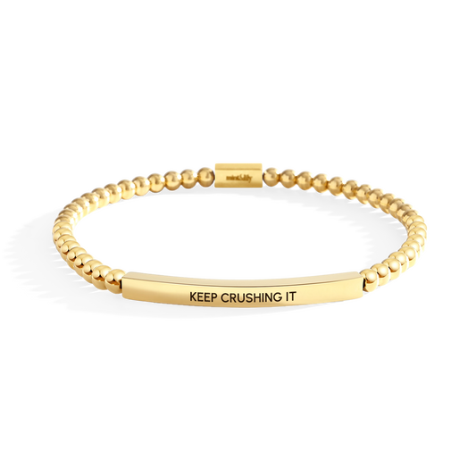 Keep Crushing It Beaded Inspire Bracelet