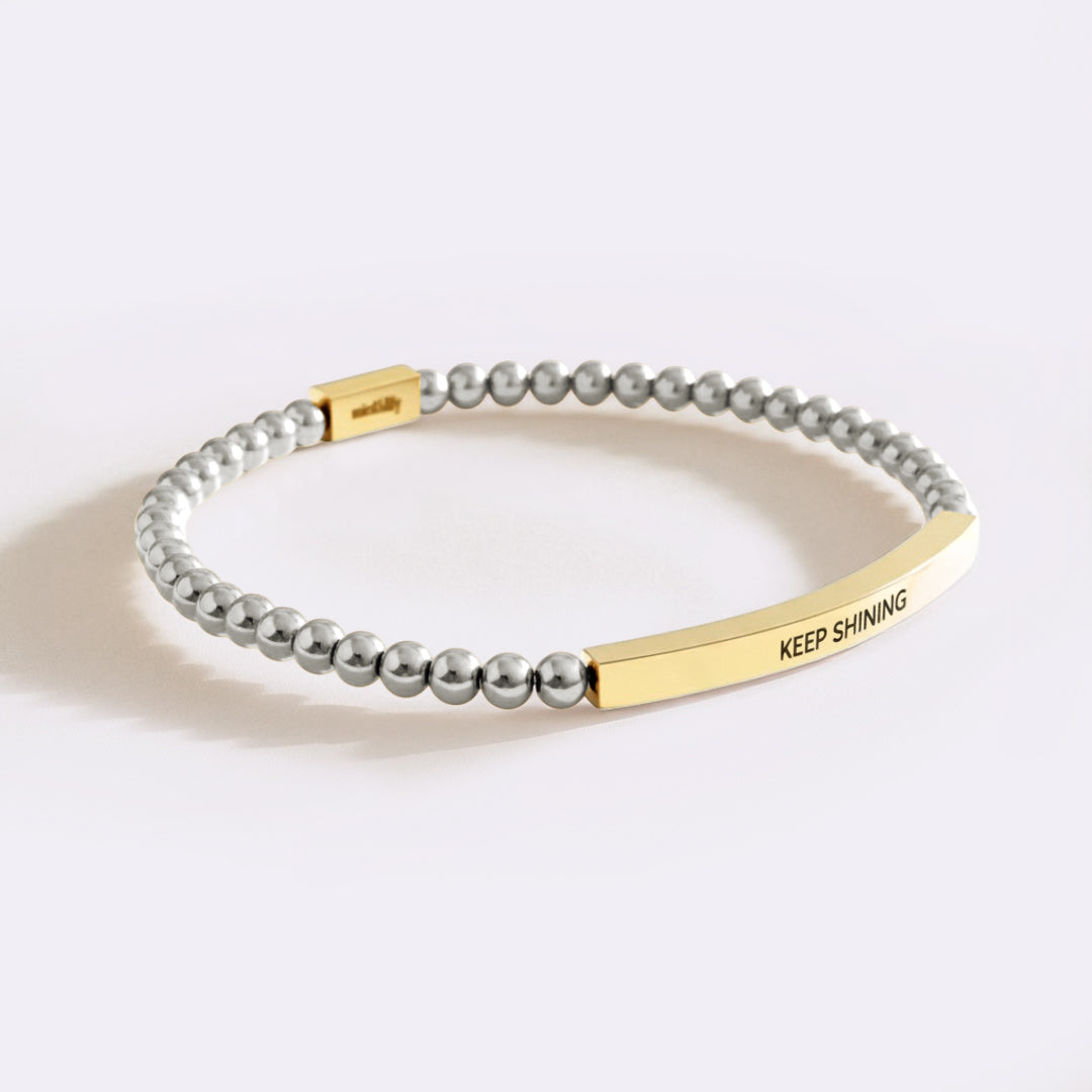 Keep Shining Beaded Inspire Bracelet