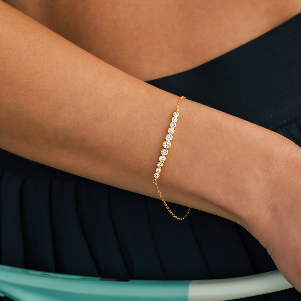Graduated Bezel Bracelet