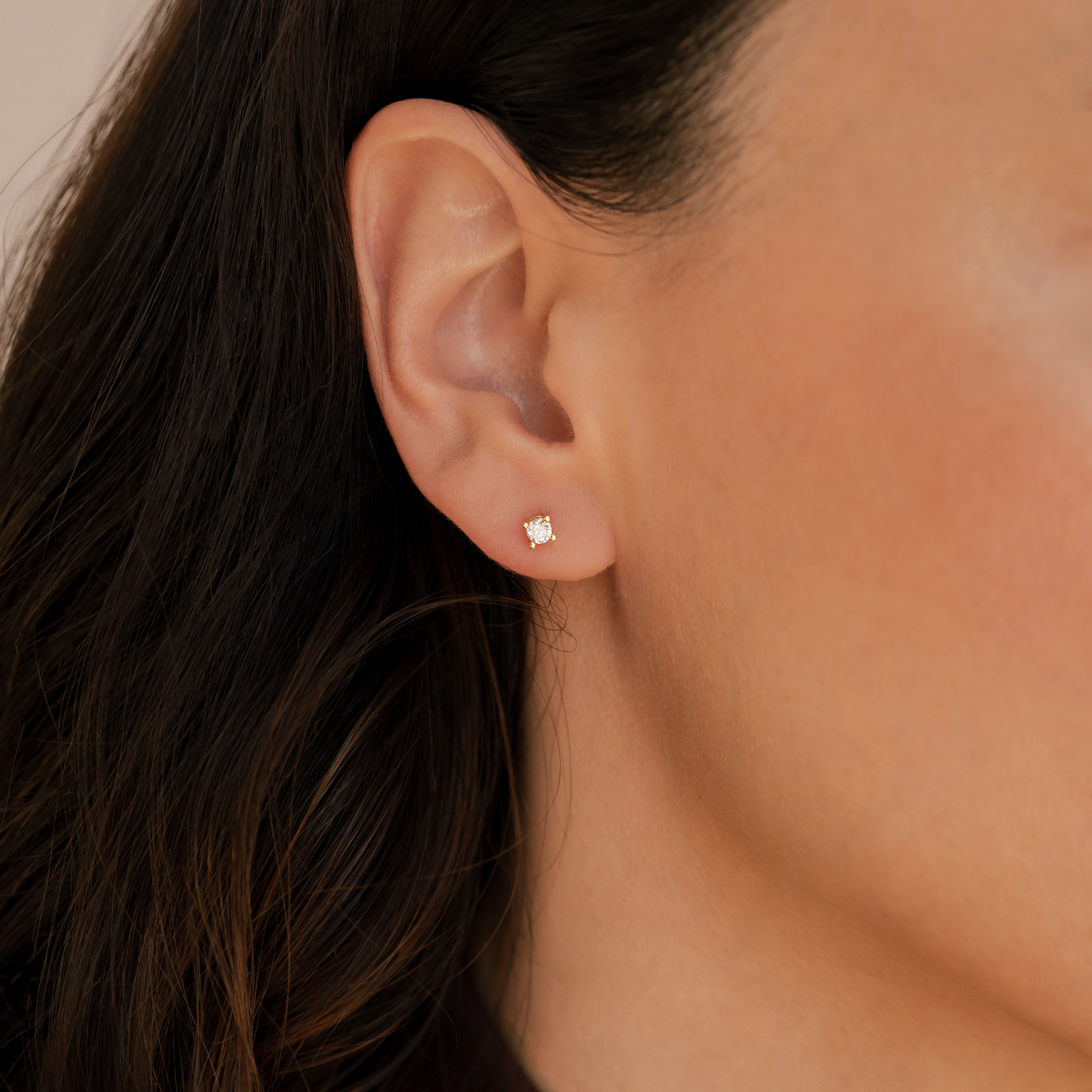 Classic Diamond Stud Earrings