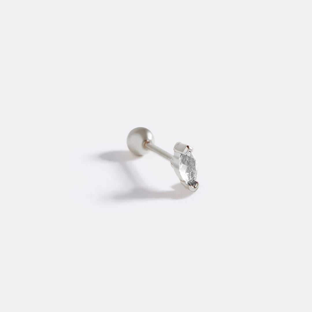 Marquis Gemstone Sleeper Stud Earrings