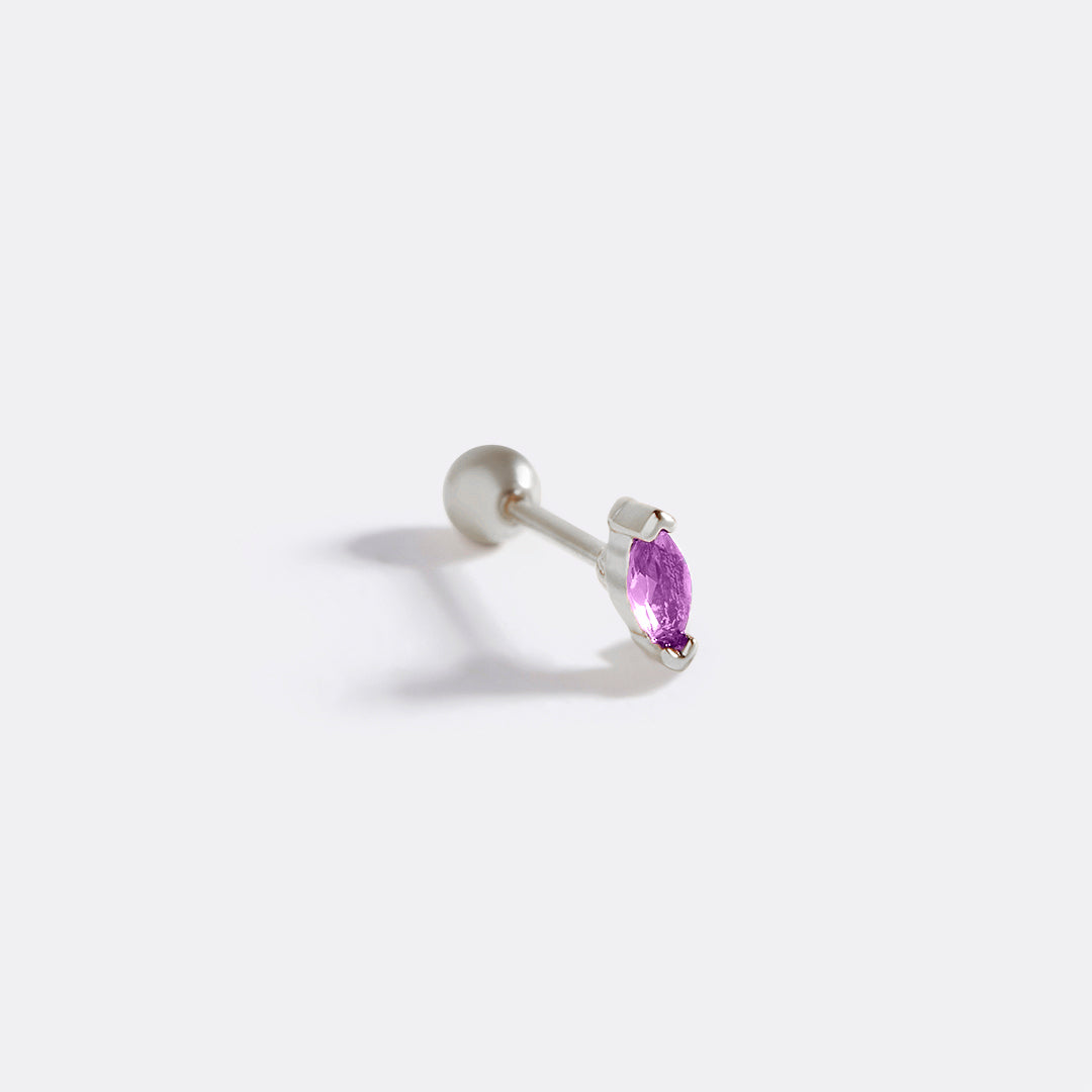 Marquis Gemstone Sleeper Stud Earrings
