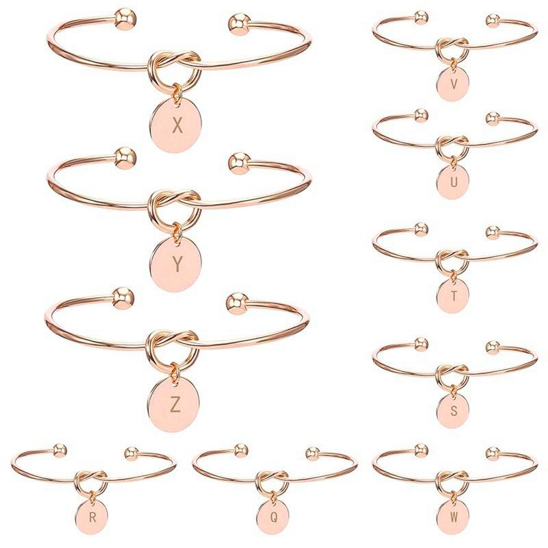 Personalized Tie the Knot Bracelet • Bridesmaid Gift Bracelet