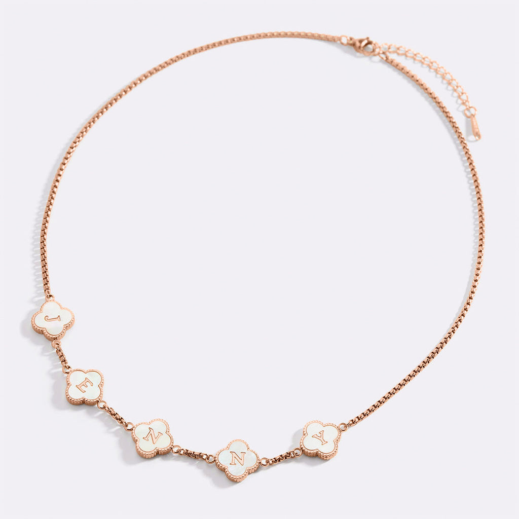 Clover Custom Name Necklace