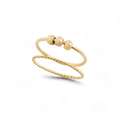 Dainty Stackable Beaded Fidget Ring Set