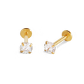 Crystal Sleeper Flatback Studs | 18g