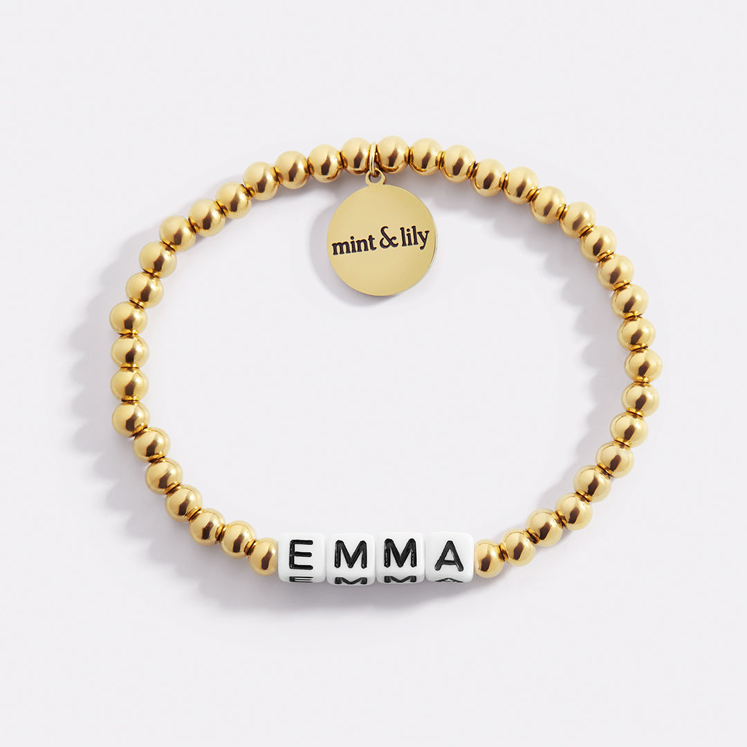 Custom Waterproof Gold Beaded Friendship Bracelet