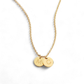 Dainty Disc Initial Necklace