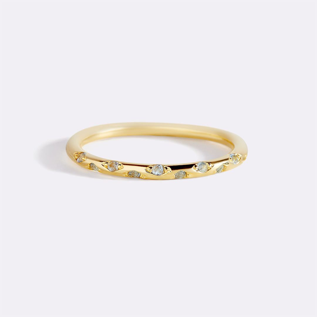 Dainty Constellation Birthstone Ring