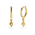 Dainty Diamond Charm Earrings