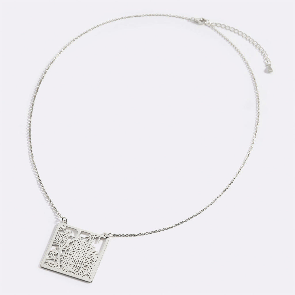 Custom Map Pendant Necklace