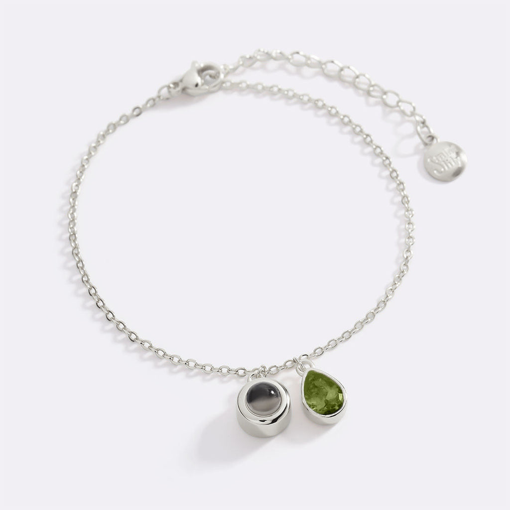 Birthstone Photo Bracelet