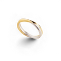 Mixed Metal Crossover Ring